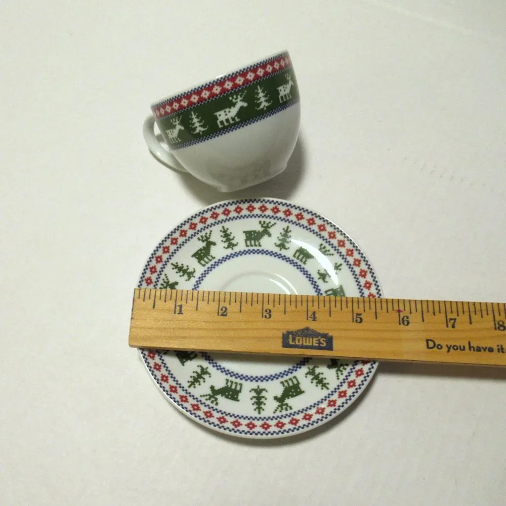 Reindeer Cup and Saucer